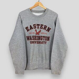 Eastern Washington University Sweatshirt Crewneck Pullover NCAA Eagles shirt '82